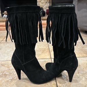 Fiona Leather Suede Tall boots size 6